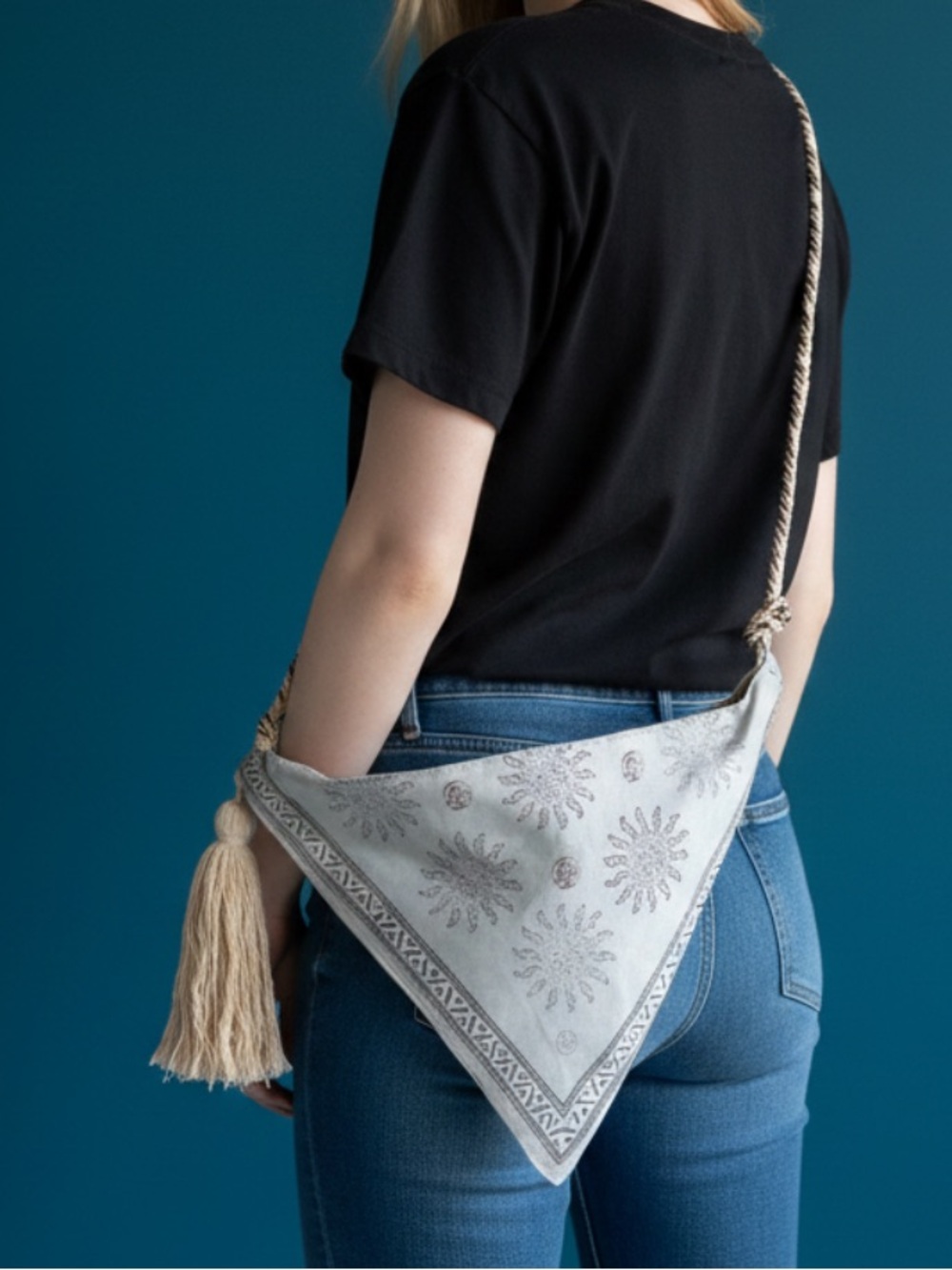 Boho style side shoulder purse
